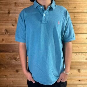 Vintage men's Blue Polo Ralph Lauren polo shirt